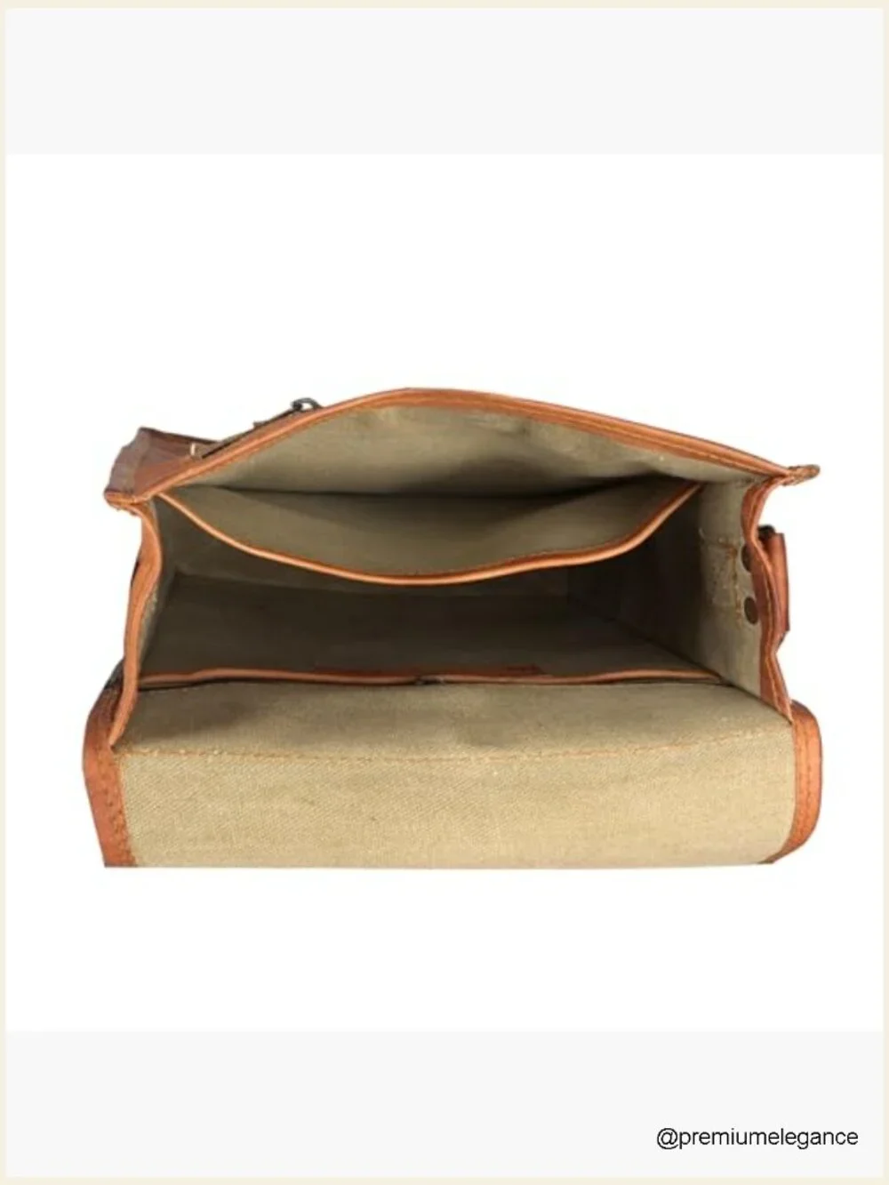 Full Grain Leather Messenger Satchel Crossbody Bag with Adjustable Strap